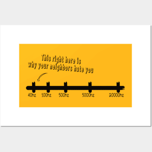 Funny Music Frequency Chart Quote Posters and Art
